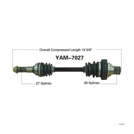 Wide Open OE Replacement CV Axle for YAM REAR L YFM400BIG BEAR/GRIZZ YAM-7027